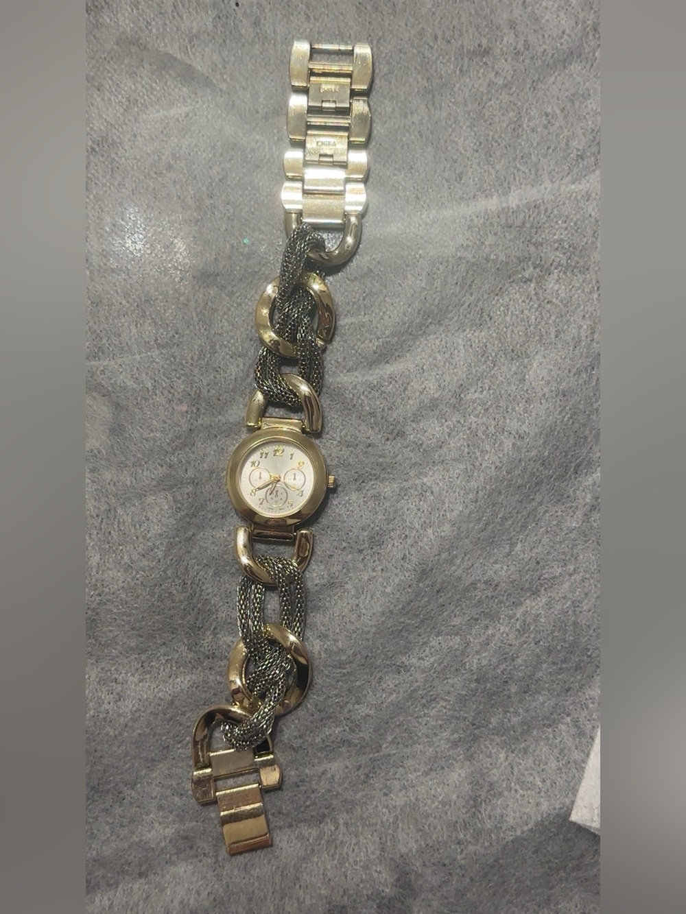 Gold-Tone Chain Mesh Women's Bracelet Watch